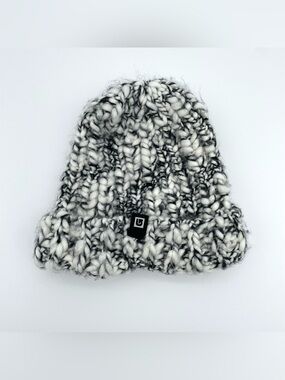 Burton Marled Black & White Knit Beanie